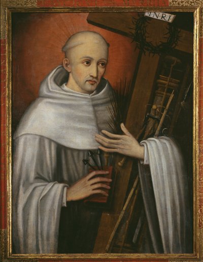 St. Bernard av Clairvaux bærer pasjonsinstrumentene av Spanish School