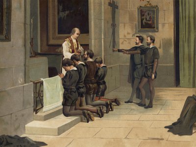 St Ignatius av Loyola, grunnleggeren av jesuittene av Spanish School