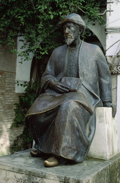 Statue av Moses Maimonides (1135-1204) av Spanish School