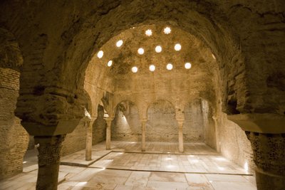Dampbad i de arabiske badene, Granada av Spanish School