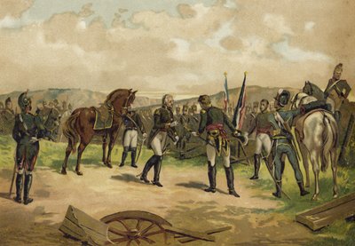 Overgivelse av general Dupont, slaget ved Bailen, Spania, 1808 av Spanish School