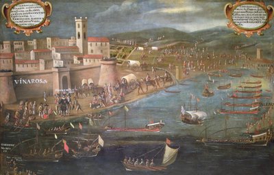 The Expulsion of the Moors (olje på lerret) av Spanish School