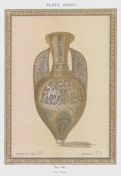 Vasen (farge litho) av Spanish School