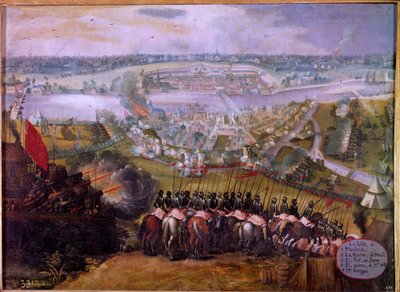 Spanjolenes beleiring av Maestrich i 1579. Beleiringen av Maastricht (eller Maestricht) i Nederland var en episode av åttiårskrigen (åtti-tjue år eller 80 år) (Nederlands opprør) (1568-1648) som så fremveksten av den nordlige proffen av Spanish School