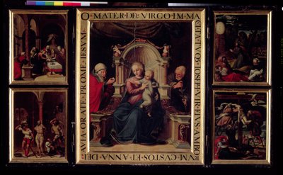 Triptych fra Chapel of Relics av Spanish School
