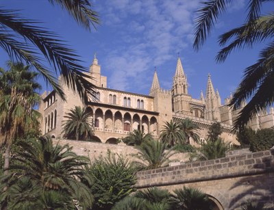 Utsikt over La Almudaina-palasset, Palma de Mallorca av Spanish School