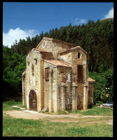 Utsikt over kirken (848) av Spanish School