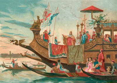 Bryllup av Venezia og Adriaterhavet av Spanish School