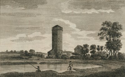 Et eldgammelt vanntårn, i Hampshire, 1786 av Sparrow