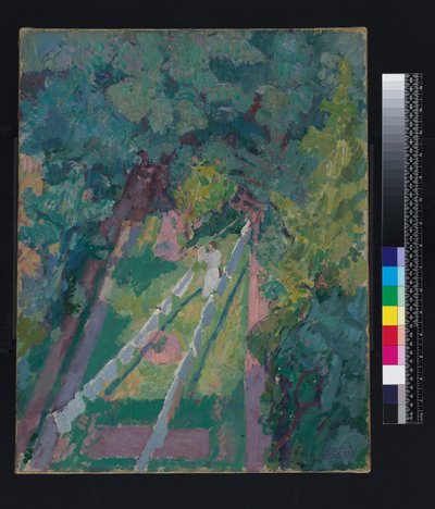 Utsikt fra vinduet ved 6 Cambrian Road, Richmond, før 1914 av Spencer Frederick Gore