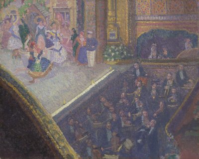 Ballettscene fra "On the Sands" av Spencer Frederick Gore