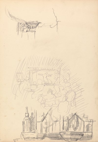 Cave of the Golden Calf: Skisser av en scene og bar av Spencer Frederick Gore