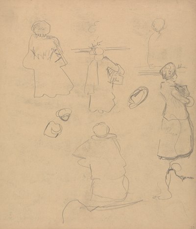 Cave of the Golden Calf: Studier av en kvinne i frakk og hatt av Spencer Frederick Gore
