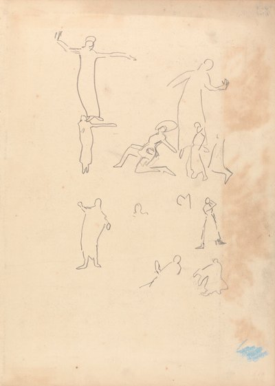 Cave of the Golden Calf: Study of Dancers av Spencer Frederick Gore