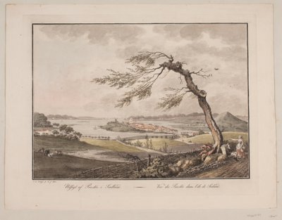 Utsikt over Præstø på Sjælland av Søren L. Lange