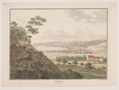 Vejle fra nordvest av Søren L. Lange