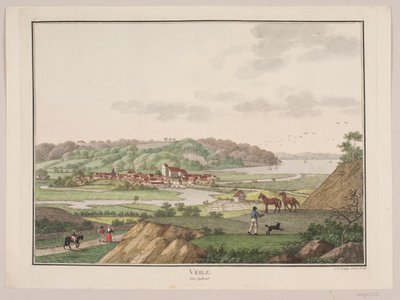 Vejle fra sørvest av Søren L. Lange