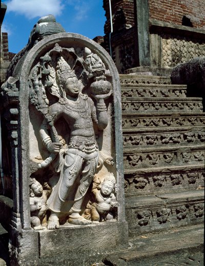 Inngangen til det buddhistiske tempelet av Sri Lankan