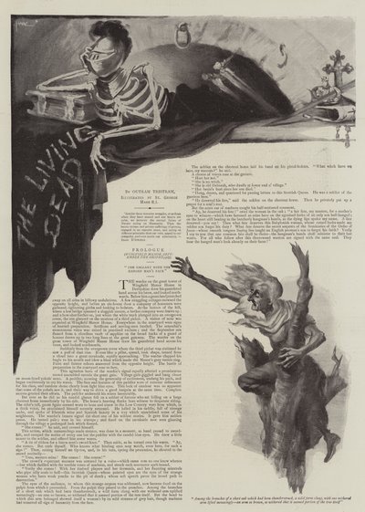 Illustrasjon for The Living Dead, av Outram Tristram av St. George Hare