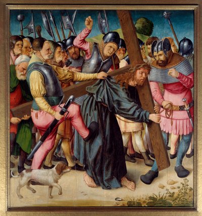 Christus auf dem Weg nach Golgatha von St Germain-des-Pres master