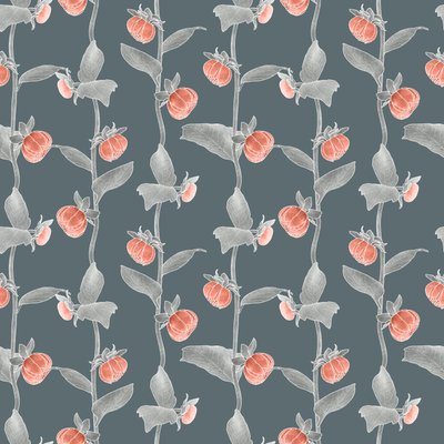Dahlia-koordinatmønster colorway 1, 2020 (grafittblyant og digital) av Stacy Hsu