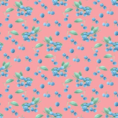 Huckleberry-mønster, 2021 (grafittblyant og digital) av Stacy Hsu