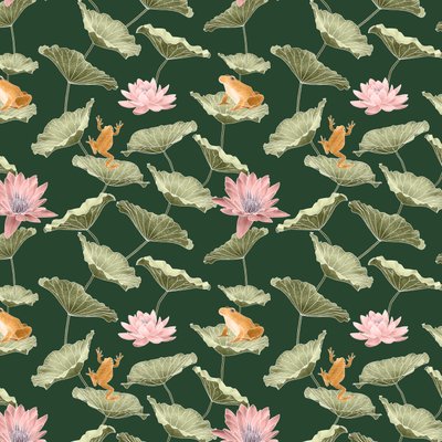 Lilypond pattern I, 2020 (grafittblyant og digital) av Stacy Hsu