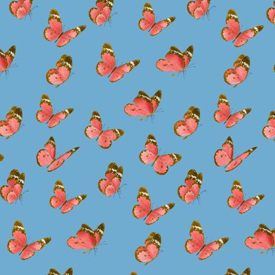 Malt damesommerfuglmønster, 2021 (grafittblyant og digital) av Stacy Hsu