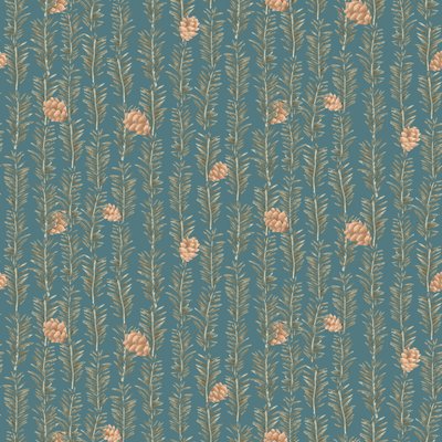 Western hemlock-mønster, 2021 (grafittblyant og digital) av Stacy Hsu