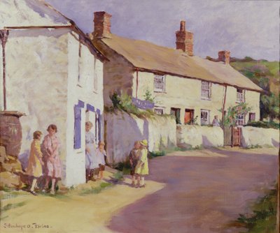 En landsbyscene, Newlyn av Stanhope Alexander Forbes