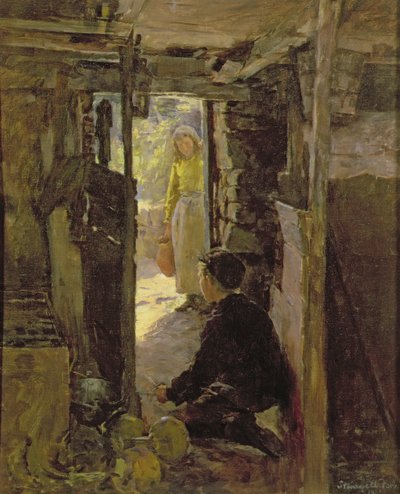 Ved hyttedøra av Stanhope Alexander Forbes