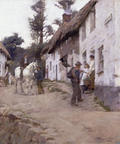 Kveld - Arbeiderne kommer tilbake av Stanhope Alexander Forbes