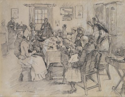 The Health of the Bride (blekk på papir) av Stanhope Alexander Forbes