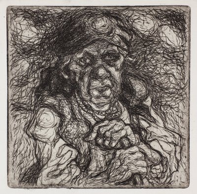 Gammel bondekvinne av Stanisław Osostowicz