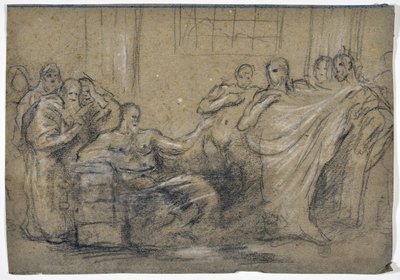 Ancient Scene Study (tegning) av Stanislas Torrents y de Amat