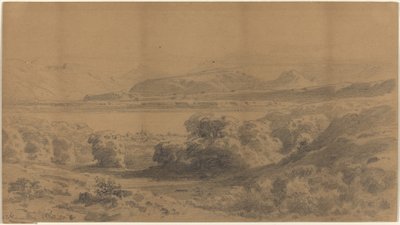Panorama på en fjellsjø av Stanislaus Graf von Kalckreuth