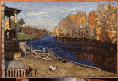 Høst. Maleri av Stanislav Yulianovich Zhukovsky (Zhukovsky) (1873-1944), olje på lerret av Stanislav Joulianovitch Joukovski