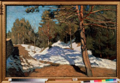 Vår. Maleri av Stanislav Yulianovich Zhukovsky (Zhukovsky) (1873-1944), olje på lerret av Stanislav Joulianovitch Joukovski