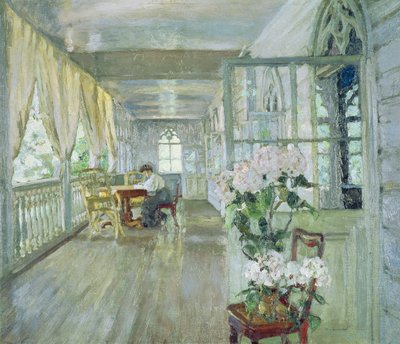 Herregårdsterrasse av Stanislav Julianovic Zukovskij