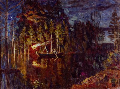 Nattspydfiske våren 1916 av Stanislav Julianovic Zukovskij