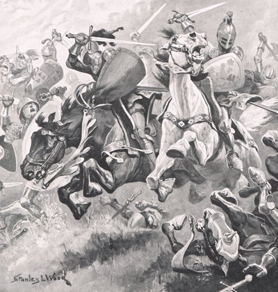 Slaget ved Shrewsbury, 21. juli 1403, illustrasjon fra 