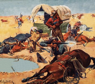 Cowboyer og indianere av Stanley L. Wood