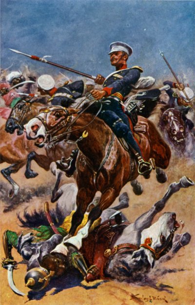 The 9th Lancers på Chilleanwallah av Stanley L. Wood