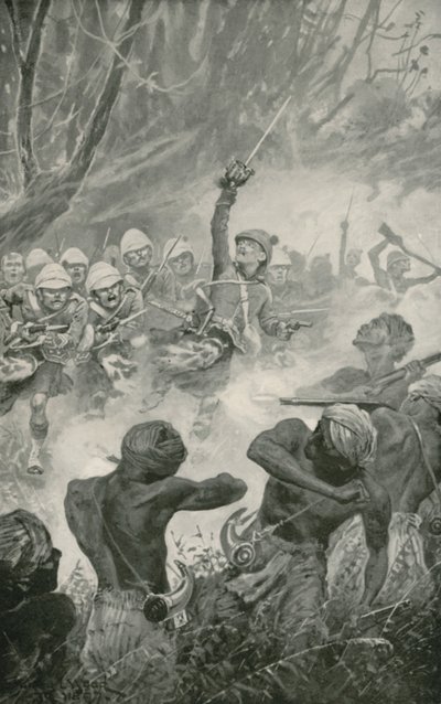 Highland Charge i slaget ved Amoaful av Stanley L. Wood