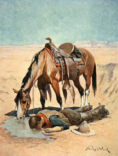 Vannhullet (akvarell på papir) av Stanley L. Wood