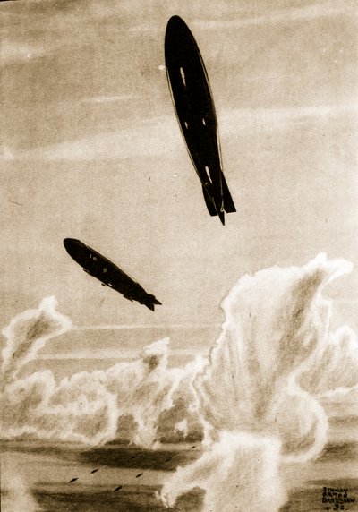 Zepps on North Sea Patrol, illustrasjon fra 