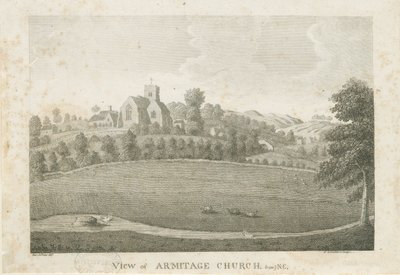 Armitage Church: gravering, nd [1762-1802] (trykk) av Stebbing Shaw