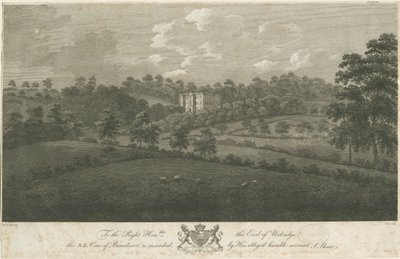 Beaudesert Hall and Park: stålgravering, nd [1762-1802] (trykk) av Stebbing Shaw