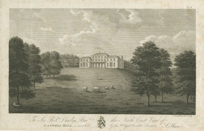 Canwell Hall: gravering, 1797 av Stebbing Shaw