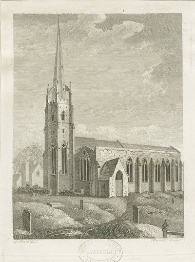 Clifton Campville Church: gravering, nd [c 1790] (trykk) av Stebbing Shaw
